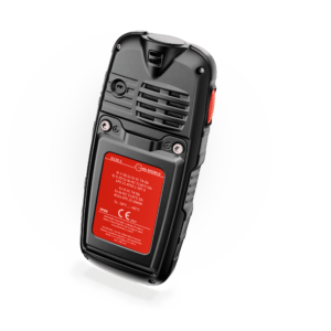 Front view of IS120 ATEX Zone 1 telephone - Intrinsically safe communication device engineered for hazardous environments.